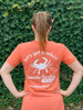 Let's Get Crackin' Seaside Seafood Short Sleeve T-Shirt - Orange