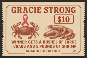 Seaside Raffle Ticket For Gracie