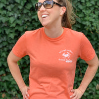 Let's Get Crackin' Seaside Seafood Short Sleeve T-Shirt - Orange