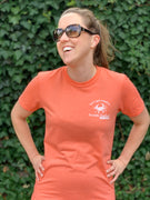 Let's Get Crackin' Seaside Seafood Short Sleeve T-Shirt - Orange